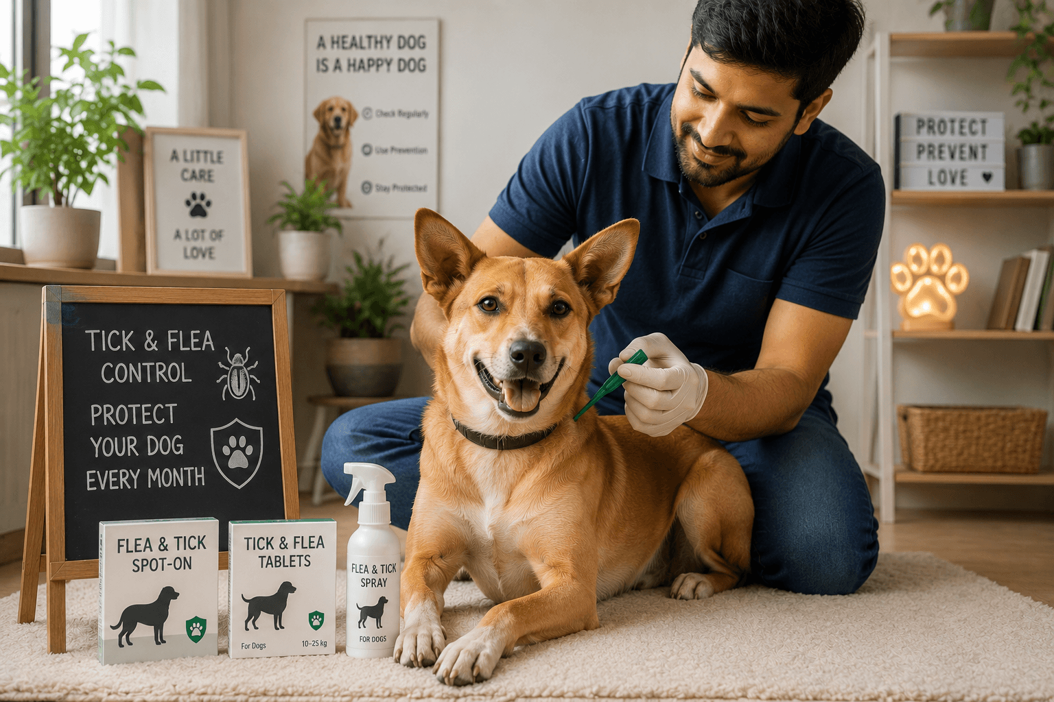 Tick & Flea Control for Dogs in India — Prevention, Tick Fever Signs & Safe Removal (2026)