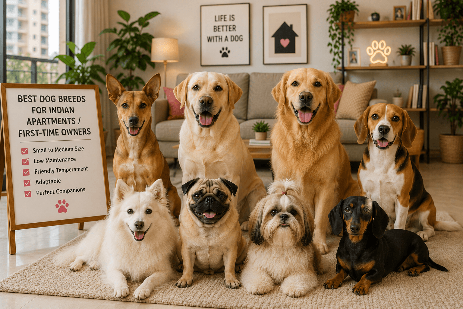 Best Dog Breeds for Indian Apartments & First-Time Owners (2026)