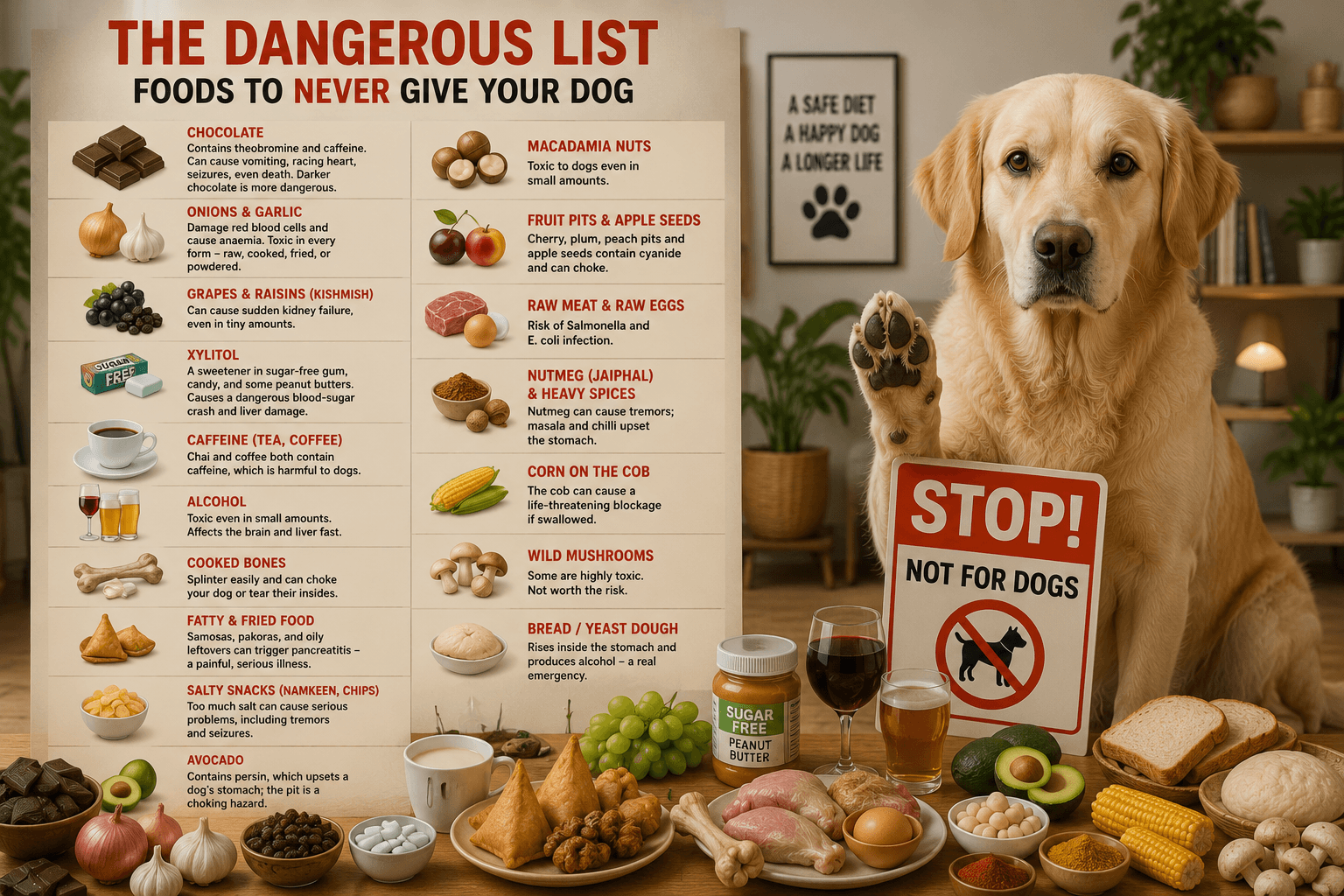 Foods Poisonous to Dogs in India — The Complete Safe & Unsafe List (2026)