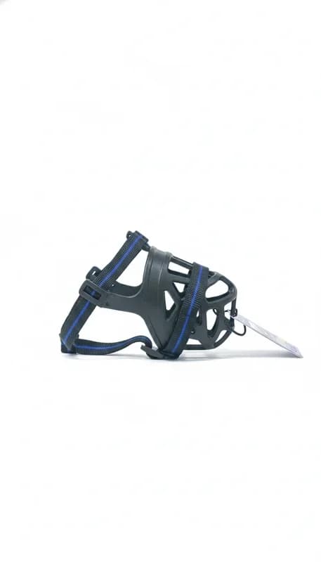 Nylon & Rubber Basket Dog Muzzle – Breathable, Comfortable & Bite-Prevention Design