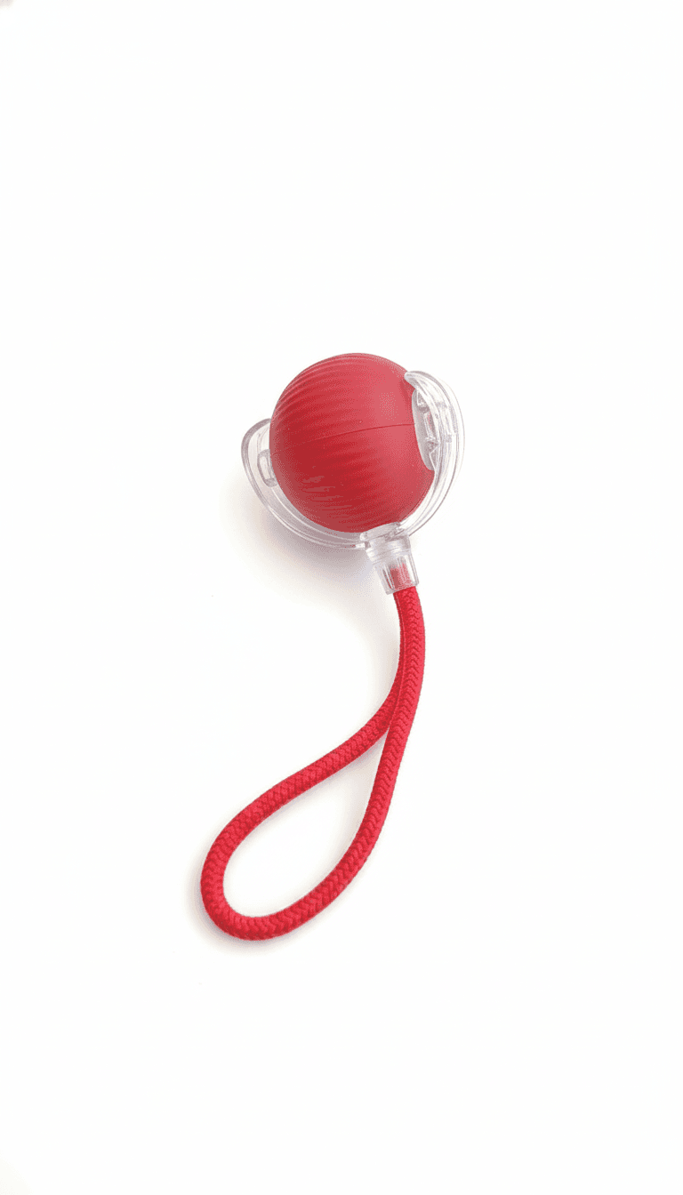 USB Rechargeable Cat Toy Ball with Large Tail – Interactive Rolling Toy